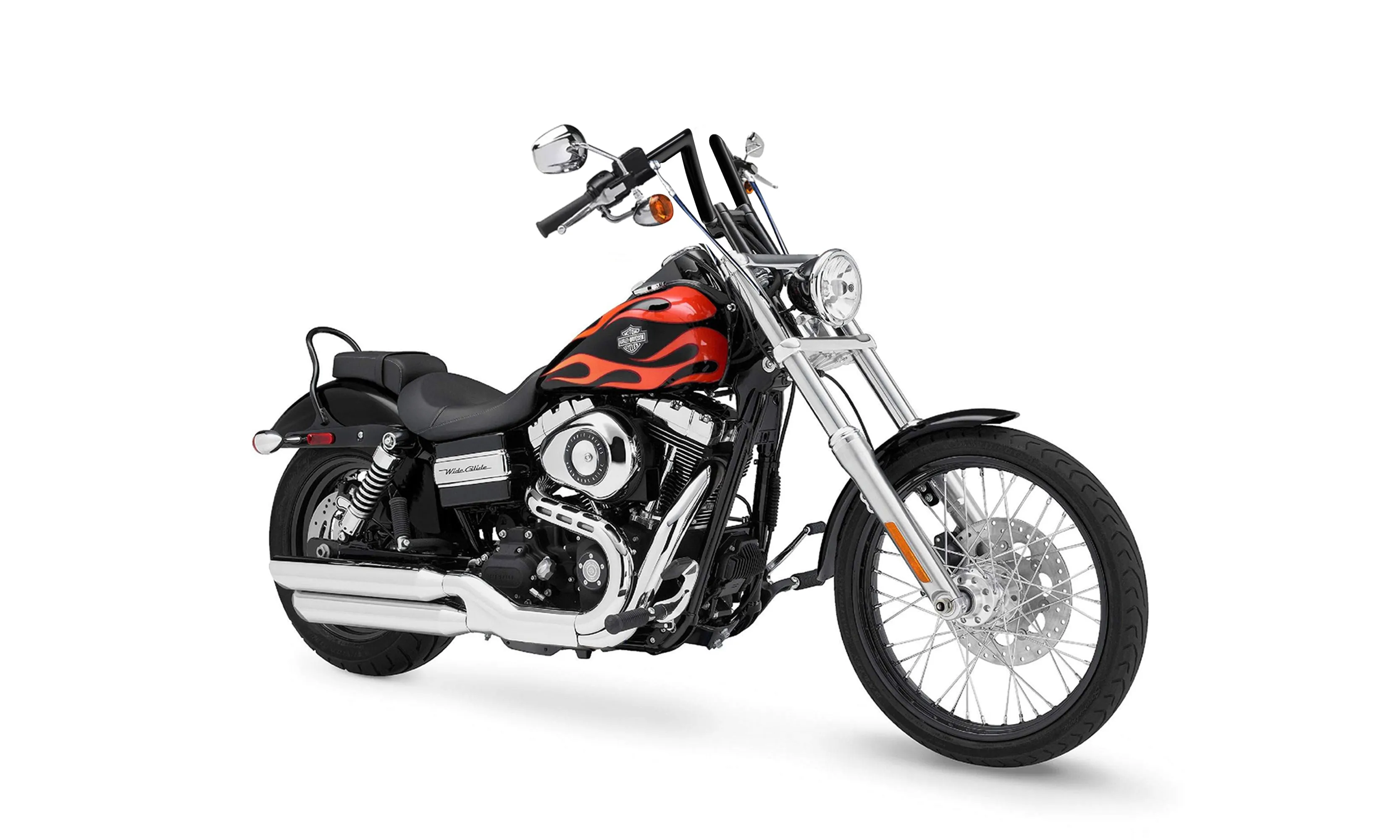 Viking Iron Born Z Handlebar For Harley Dyna Wide Glide FXDWG Gloss Black