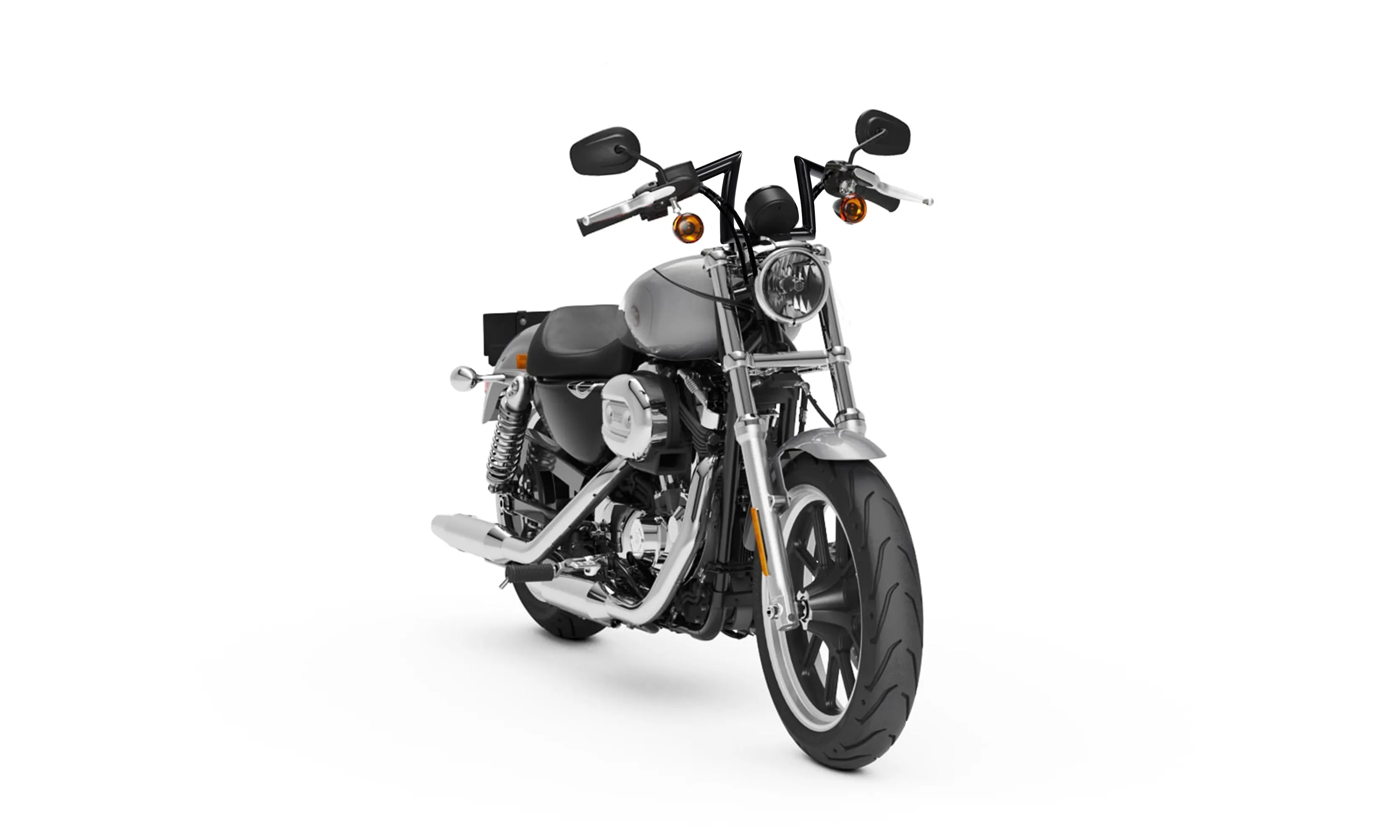 Viking Iron Born Z Handlebar For Harley Sportster Superlow Gloss Black