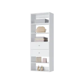 Vista 2 Drawer Shelf Tower