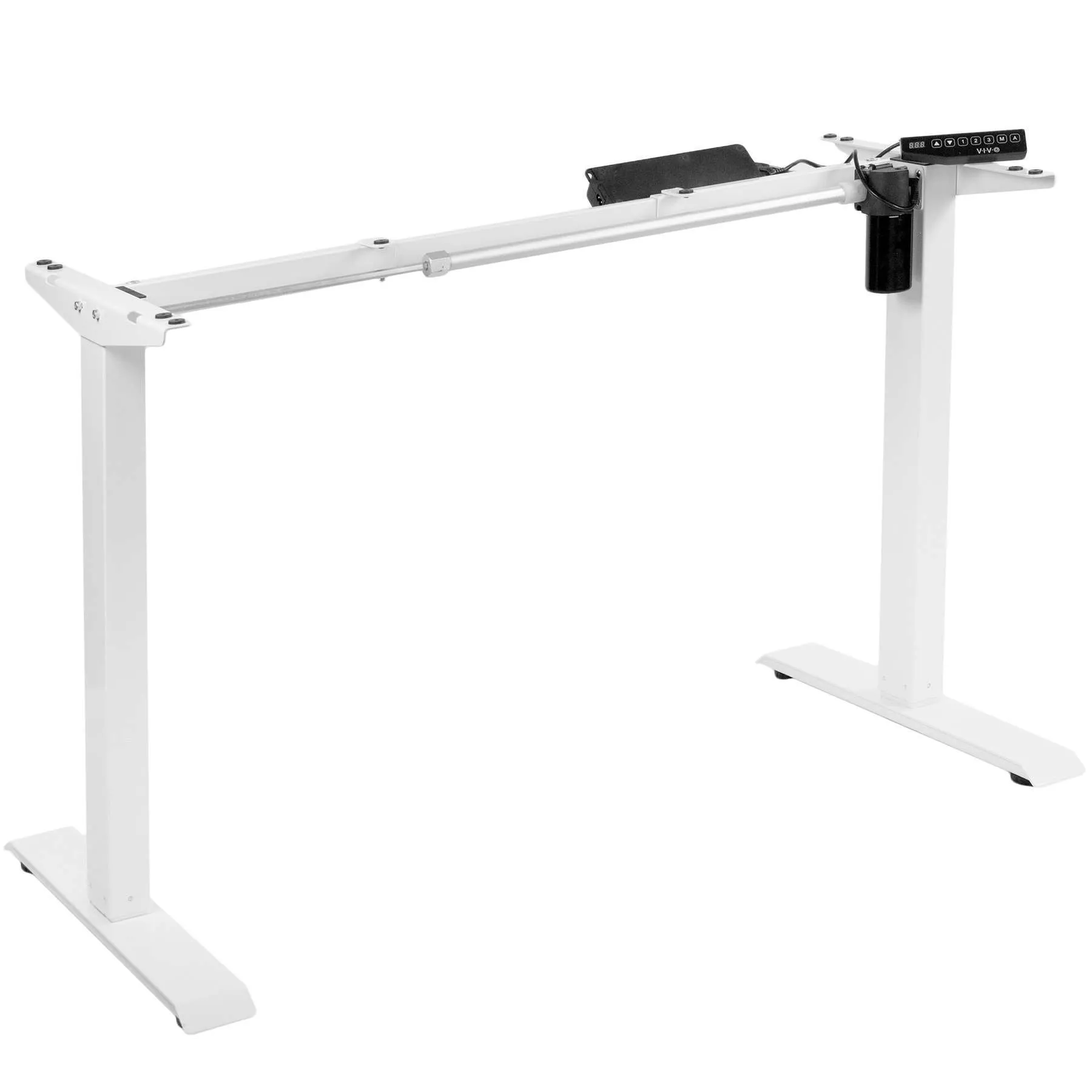 VIVO 33” to 51” Electric Single Motor Desk Frame, DESK-V100EWY/DESK-V100EBY