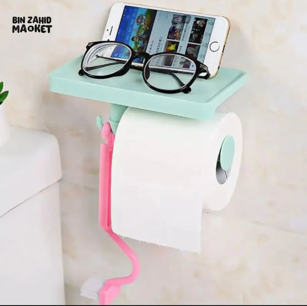 WALL MOUNTED TOILET PAPER HOLDER RACK