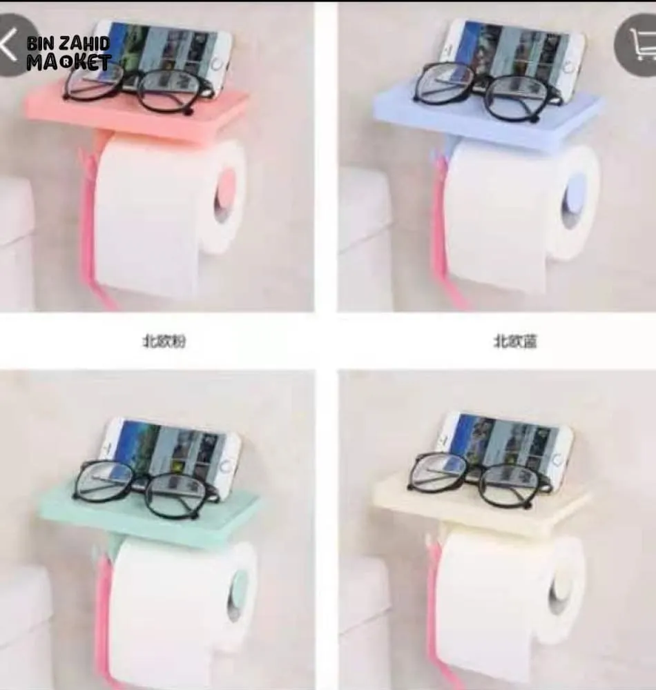 WALL MOUNTED TOILET PAPER HOLDER RACK