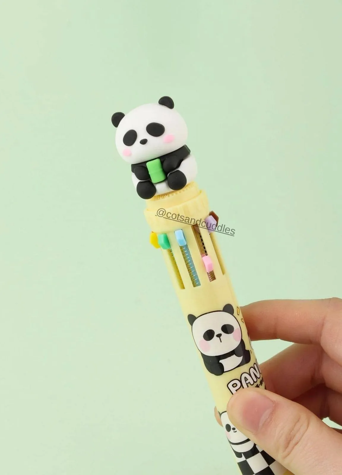 Whimsical Panda Design Multicolour Pen: Add Colorful Charm to Your Writing