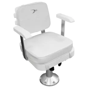 Wise 8WD562-7-710 Ladderback Helm & Cushions w/ Adjustable Pedestal & Spider Mount