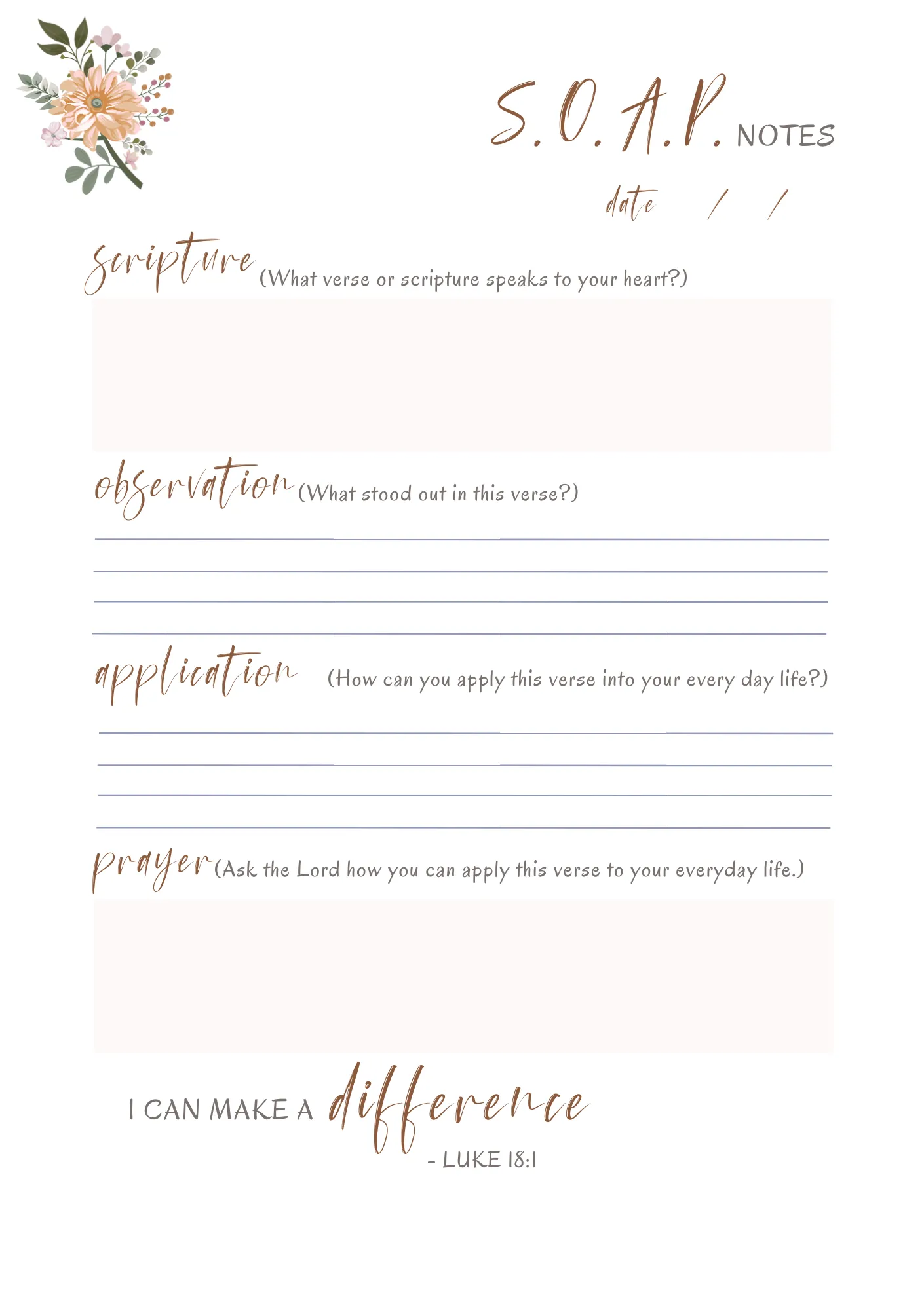 Women’s Bible Study – 22-Page Refill Inserts: Deepen Your Spiritual Journey
